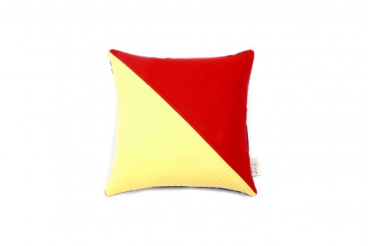 "O" Poduszka Alfabet Nautyczny Nessy Patchwork