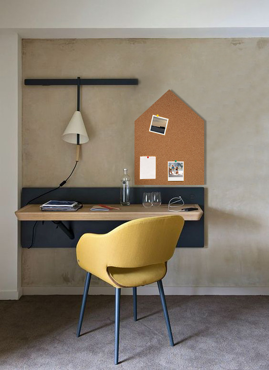 organizery Domek z korka tablica korkowa na ścianę do biura