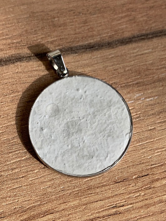 srebrne naszyjniki Zawieszka beton moon