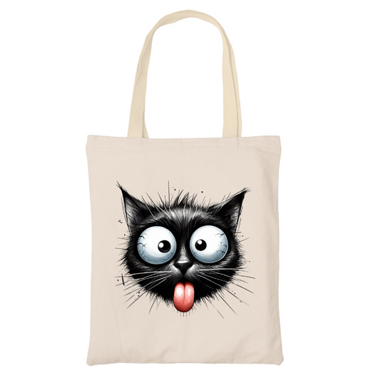 torby na ramię Torba z kotem czarny kot kocia mama kociara
