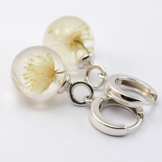 Mini kolczyki z dmuchawcami 12 mm Sylwia Całus