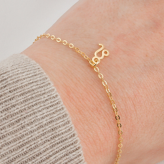 bransoletki złote LEW - Bransoletka znak zodiaku