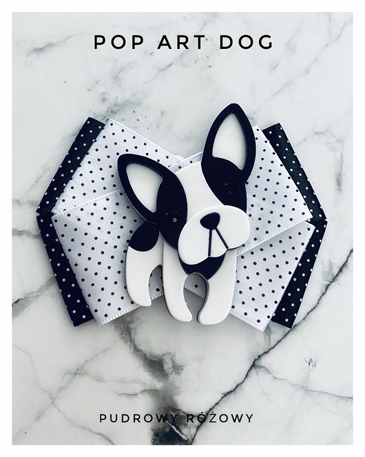 broszki Kolekcja Pop Art Dog Brosza z Buldogiem  1 szt