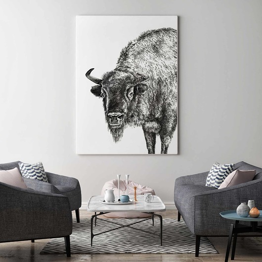 grafiki i ilustracje Żubr 70x100