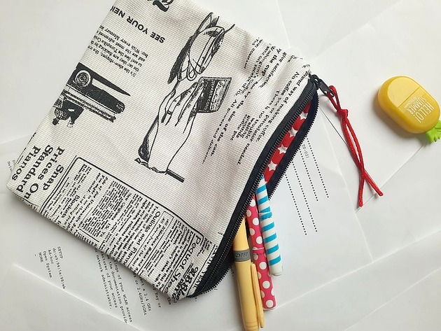 kosmetyczki #3 Gazeta -saszetka, kosmetyczka