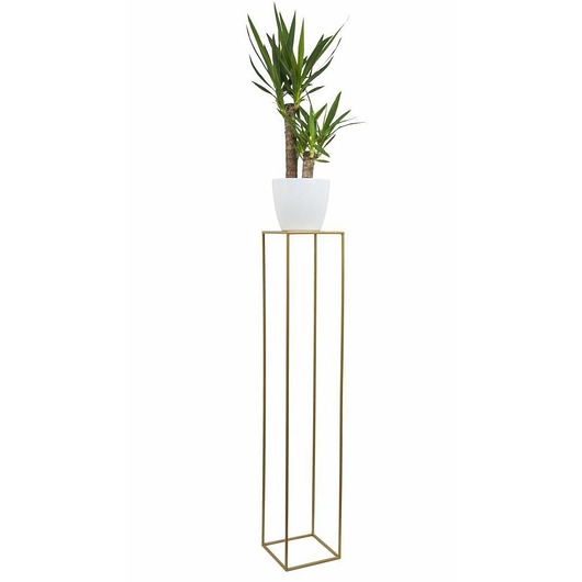 Kwietnik Metalowy Stojący Loft 100 cm Złoty MIA home