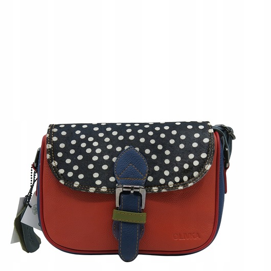 torby na ramię Listonoszka torebka damska skóra naturalna kolorowa oryginalna OLIVKA