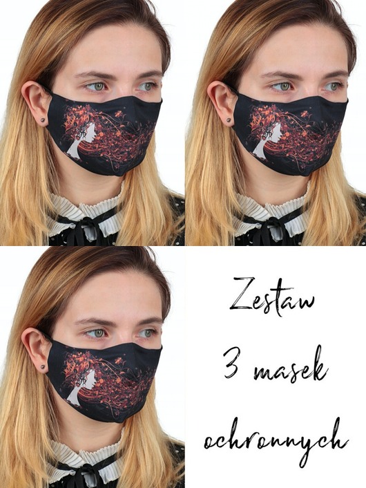 3szt. masek ochronnych-lady Usunieta