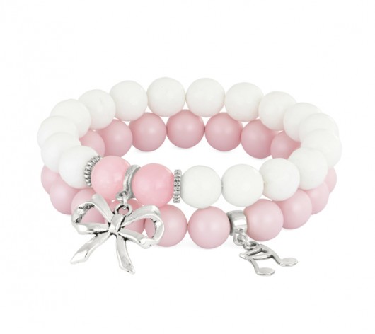 Sada 2 - white & light pink. Lavoga