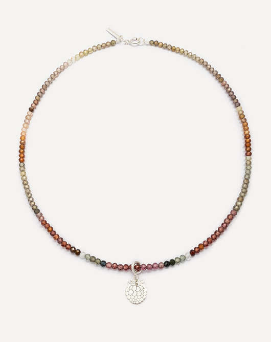 chokery Choker srebrny z kamieniami naturalnymi September Soul