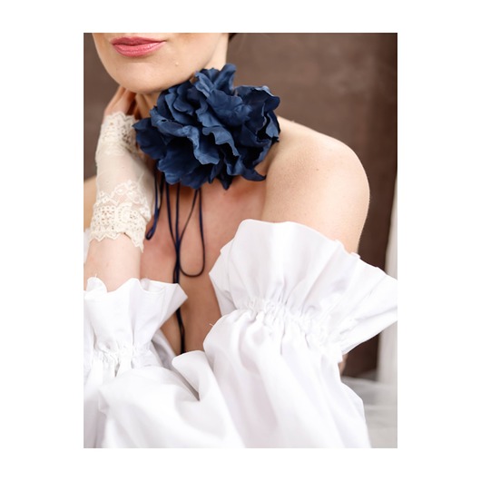 chokery Jedwabny choker