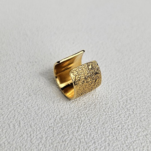 nausznice Nausznica duża srebrna pozłacana