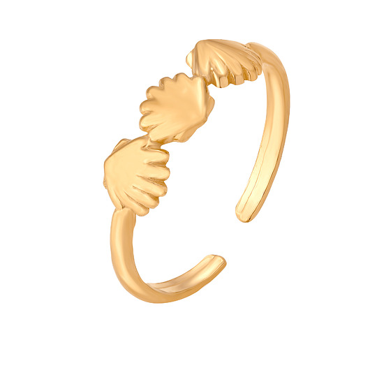 pierścionki złote Złoty pierścionek z muszelkami