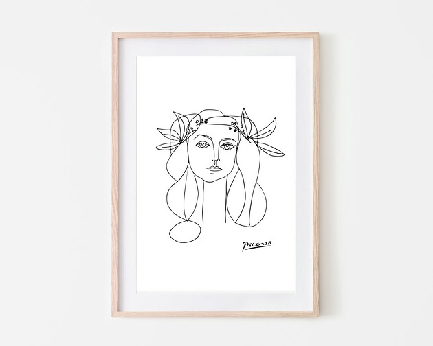 plakaty PLAKAT Pablo Picasso, ilustracja, grafika, kobieta