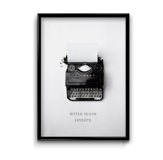 Plakat Write more letters  Bury Lis