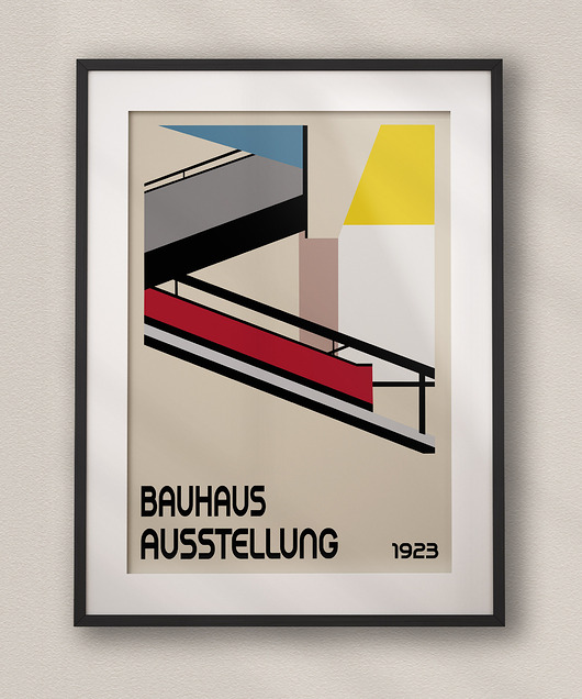 plakaty Minimalistyczny plakat - Bauhaus #8 - Do salonu, sypialni, biura