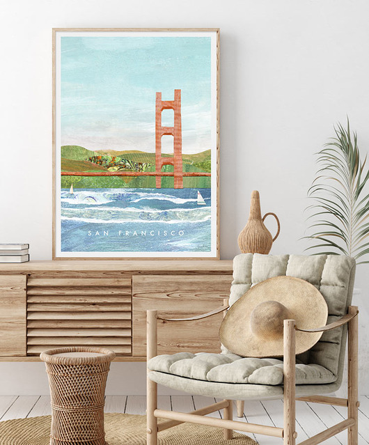 plakaty San Francisco - vintage plakat art giclee