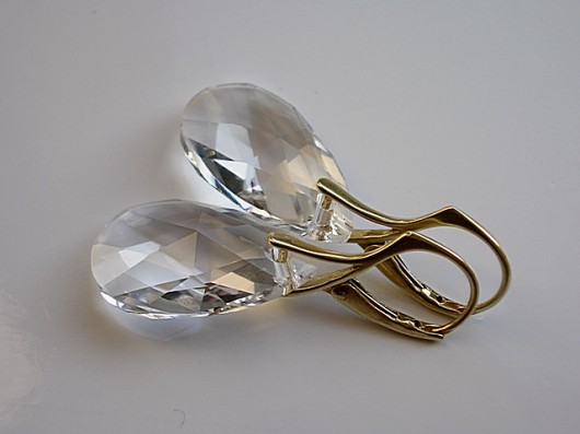 kryształ SWAROVSKI MIGDAŁY CRYSTAL W ZŁOCIE Katia i krokodyl