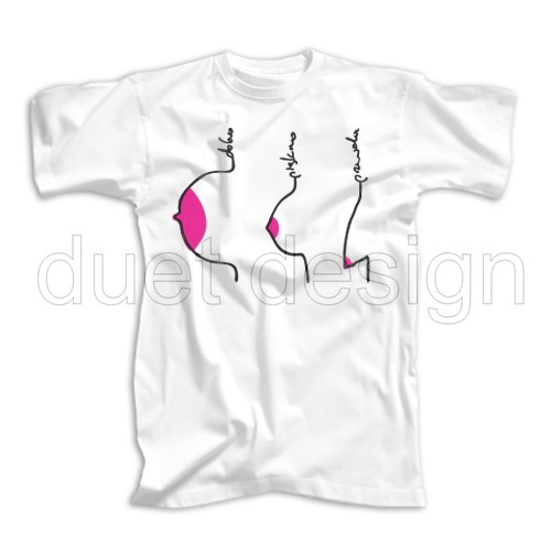 T-shirt P_074 duet design  Duet design