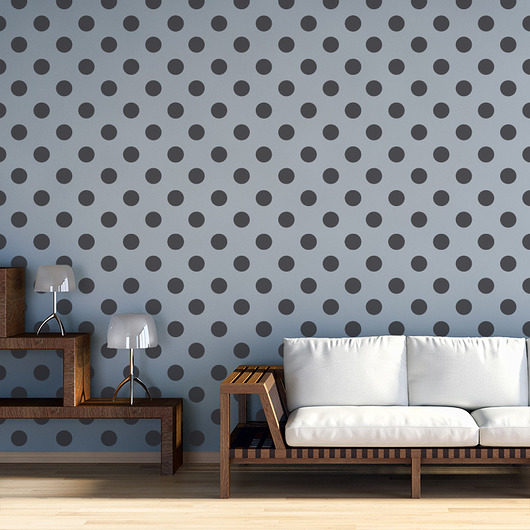 tapety i naklejki ścienne Powtarzalny szablon malarski /POLKA DOT 5