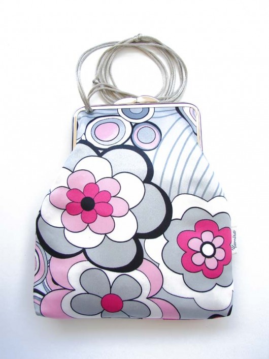 Torebka :: grey and pink satin :: yamira