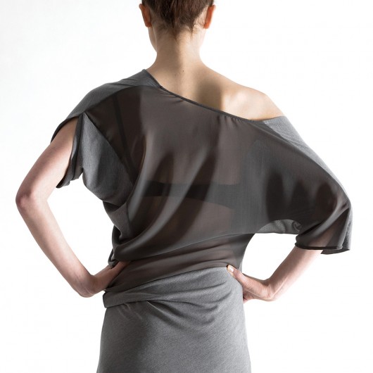 Tunika Sukienka Bluzka GRAY MELANGE CADOaccessories