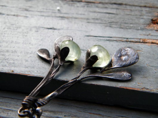 kolczyki wire wrapping piękne prenity - kolczyki