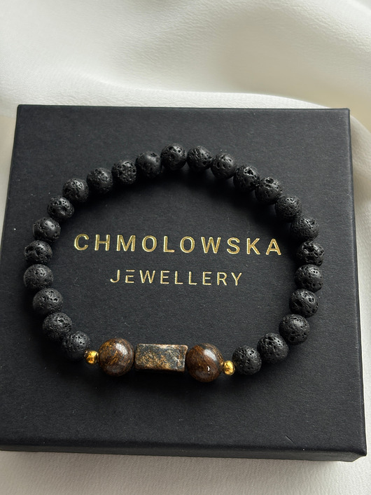 biżuteria męska Bransoletka męska Bronzyt