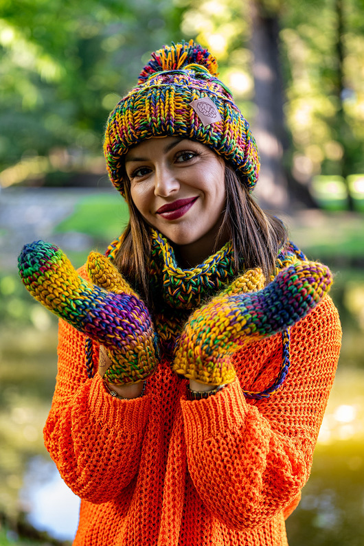 czapki damskie Czapka MERINO 100% Euforia Kolory