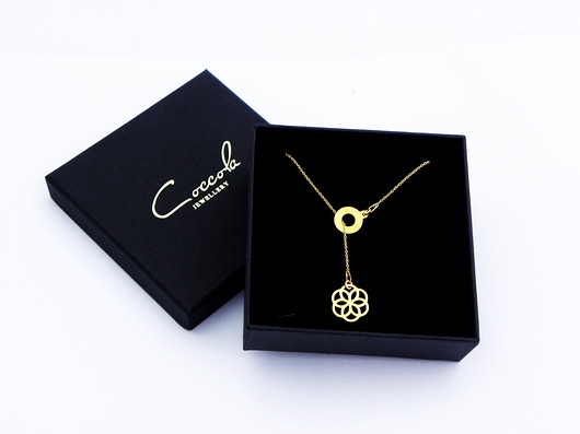 Złoty naszyjnik z rozetką ZM6 Coccola JEWELLERY