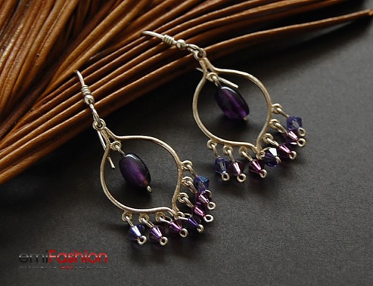 Kandelabry w fioletach MAREMI Jewelry