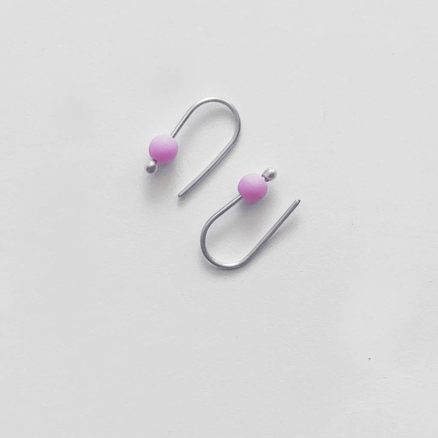 kolczyki z kamieniami Kolczyki OKRĄG