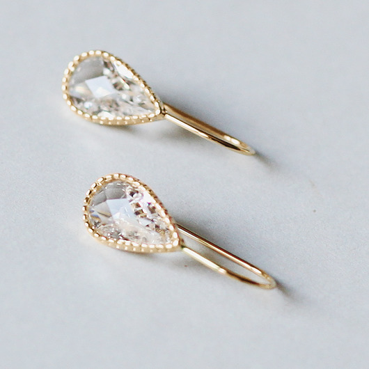 kolczyki pozłacane Kolczyki pozłacane Kryształowe Kropelki