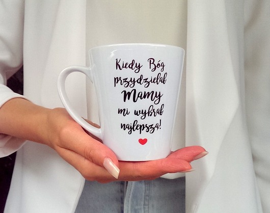 Kubek Latte   KIEDY BÓG PRZYDZIELAŁ MAMY  FarrowDesign