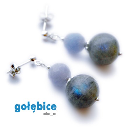 KOLCZYKI - gołębice nika