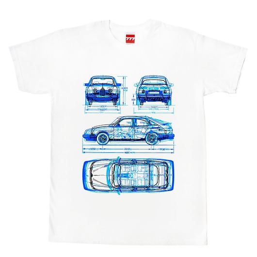 t-shirty męskie koszulka SAAB tshirt