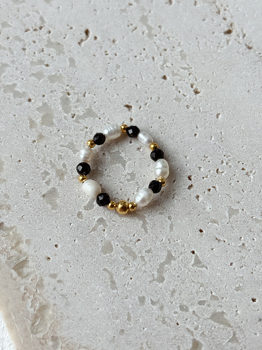 pierścionki elastyczne Pierścionek elastyczny Onyks