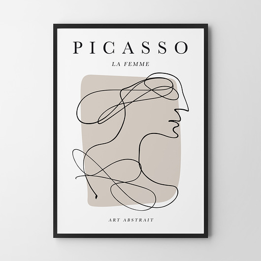 plakaty Plakat Picasso Kobieta