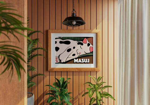 plakaty Plakat "Histerie zwierzęce: MASUJ" (ilustracja)
