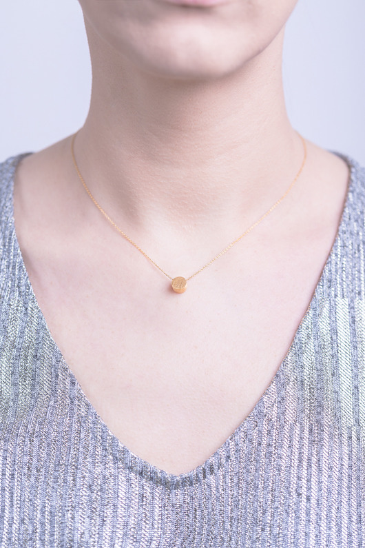 Wisiorek  LUNA/złocony/szroniony Daria Siwiak Jewellery