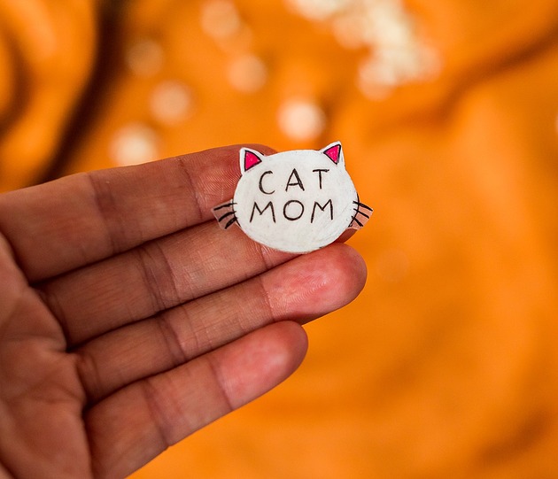 przypinki Przypinka  Cat Mom