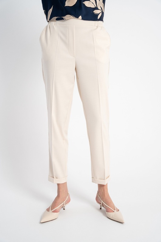 spodnie materiałowe damskie Spodnie Ivo Light Beige