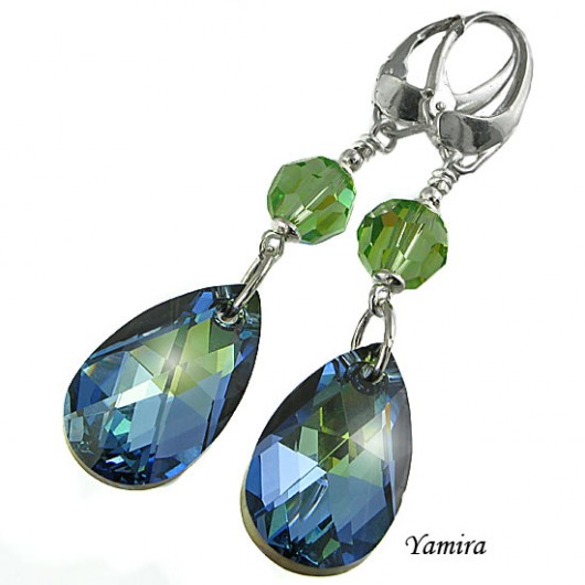 Kryształ Swarovski long Sahara - kolczyki yamira