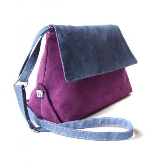 torebka midi - violet&blue - elfagado
