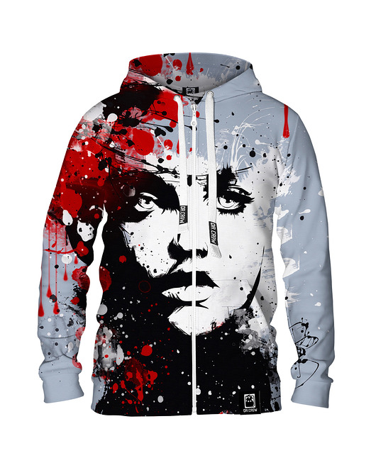bluza z kapturem damska Damska Bluza Expres Zamek DR.CROW Splash Woman