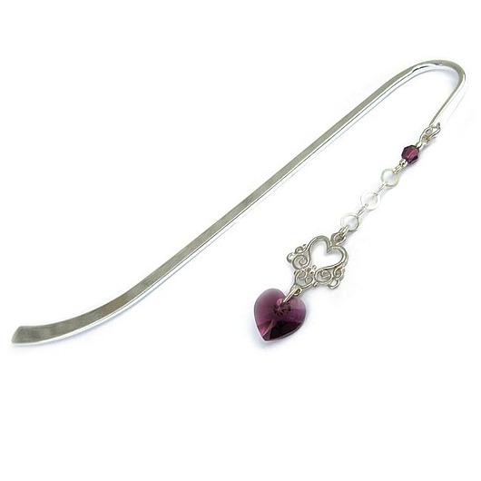 zakładki do książek Zakladka - Femme (Amethyst) -kryształ Swarovski