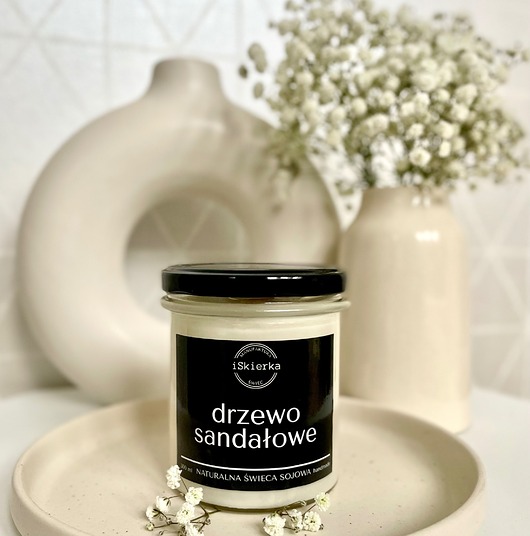 świece zapachowe DRZEWO SANDAŁOWE świeca sojowa 300 ml