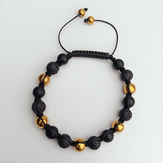 biżuteria męska Męska bransoletka Black Gold Power