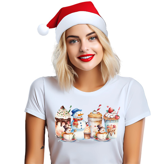 t-shirt damskie Koszulka świąteczna t-shirt
