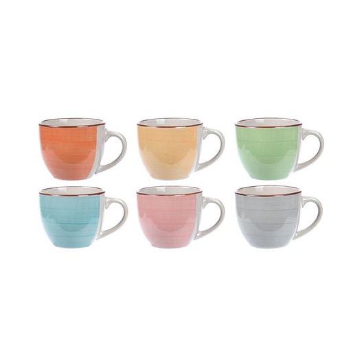 Filiżanka 6 szt. Komplet Ceramiczny Pastel MIA home